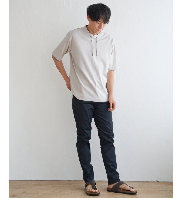 ikka「冷感ルーイカラー5分袖」|Tシャツ・カットソー|