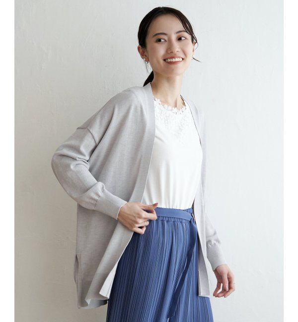 ikka「【洗濯機で洗える／吸水速乾】洗えるさらっとカーディガン【UVカット】」|その他|