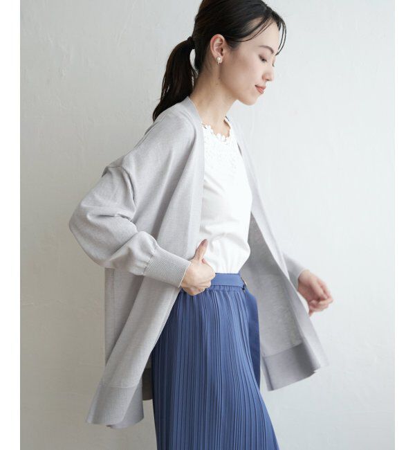 ikka「【洗濯機で洗える／吸水速乾】洗えるさらっとカーディガン【UVカット】」|その他|