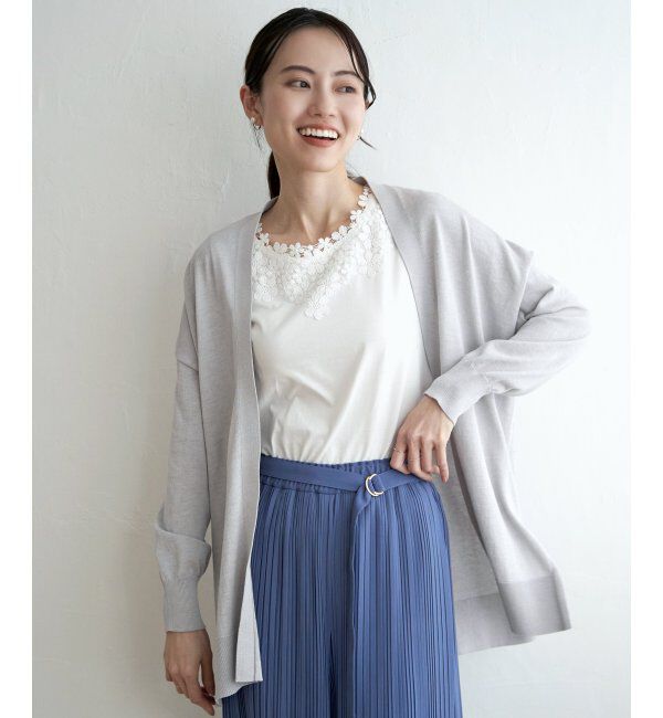 ikka「【洗濯機で洗える／吸水速乾】洗えるさらっとカーディガン【UVカット】」|その他|