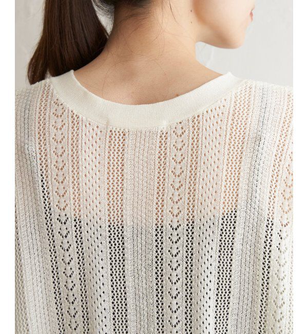 ikka「透かし柄ニットカーディガン」|その他|