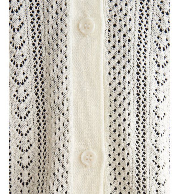 ikka「透かし柄ニットカーディガン」|その他|