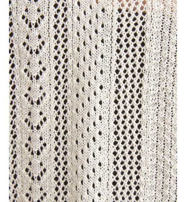 ikka「透かし柄ニットカーディガン」|その他|