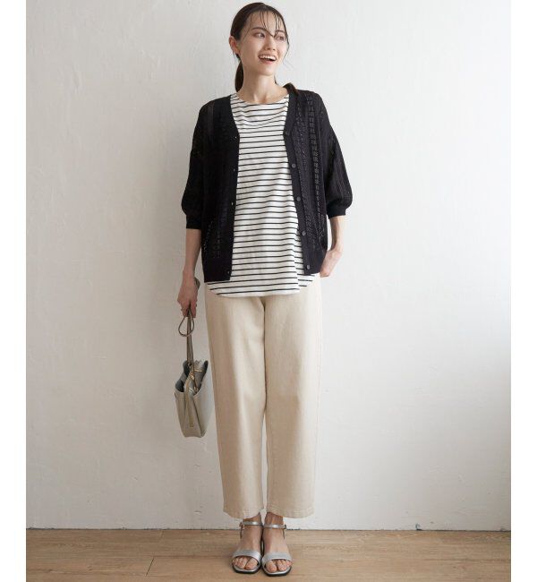 ikka「透かし柄ニットカーディガン」|その他|