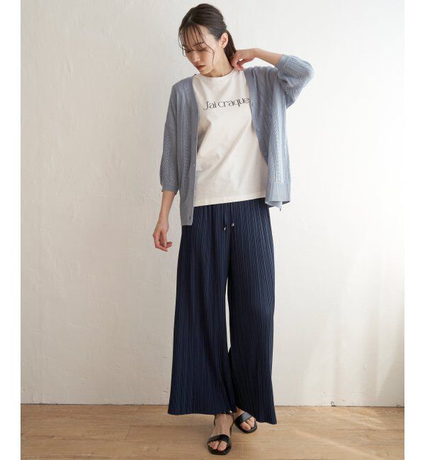 ikka「透かし柄ニットカーディガン」|その他|