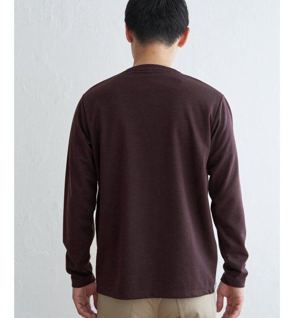 ikka「ブロックススエード切り替えロンT」|Tシャツ・カットソー|