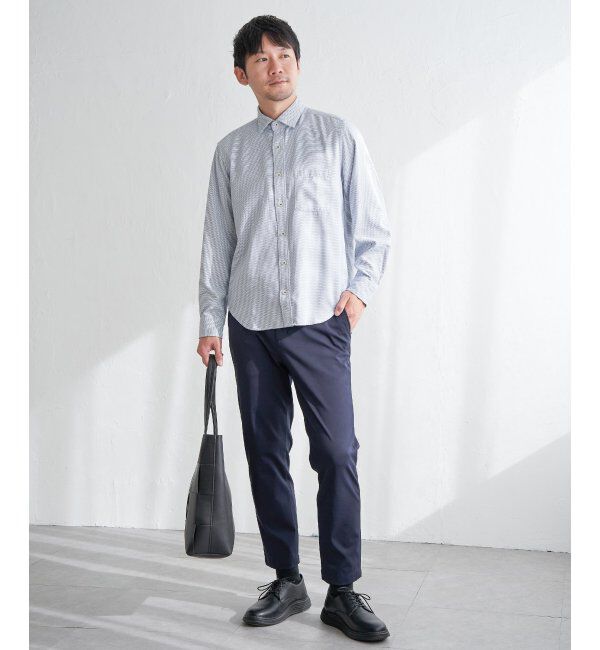 IKKA LOUNGE「デニムライクスイスカラーシャツ」|シャツ・ブラウス|