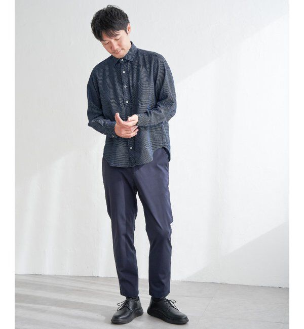 IKKA LOUNGE「デニムライクスイスカラーシャツ」|シャツ・ブラウス|