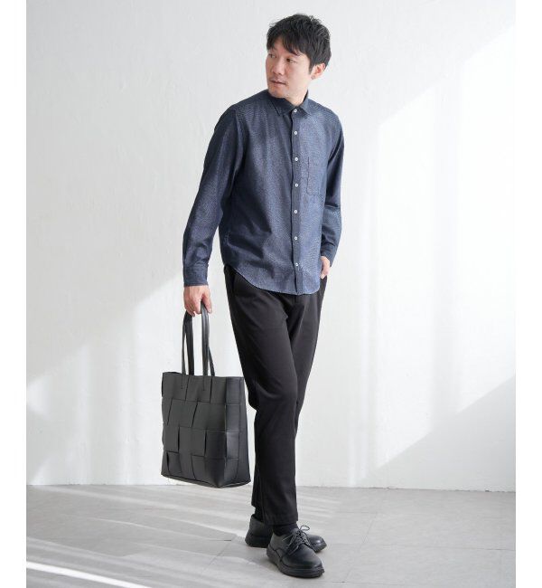 IKKA LOUNGE「デニムライクスイスカラーシャツ」|シャツ・ブラウス|