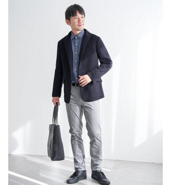 IKKA LOUNGE「デニムライクスイスカラーシャツ」|シャツ・ブラウス|