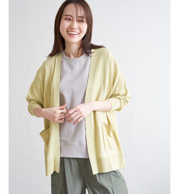 ikka「洗えるさらっとVネックカーディガン」|その他|