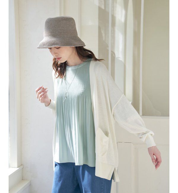 ikka「洗えるさらっとVネックカーディガン」|その他|