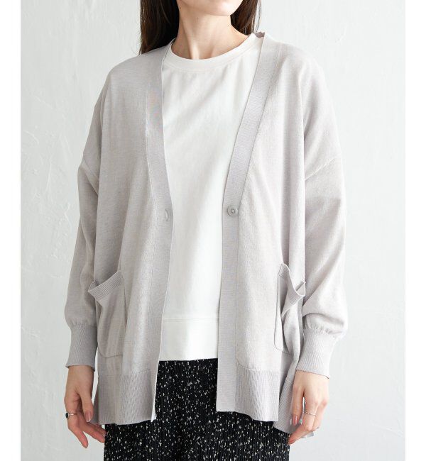 ikka「洗えるさらっとVネックカーディガン」|その他|
