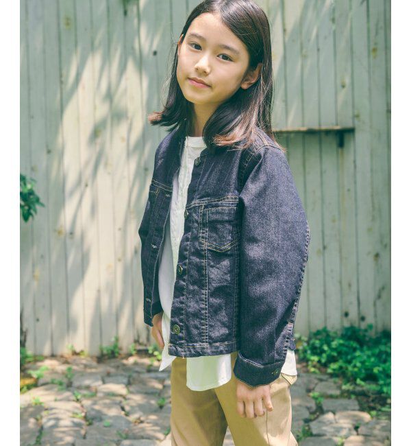 ikka kids「ＬＫメッシュデニムバンドカラーＪＫ」|その他|