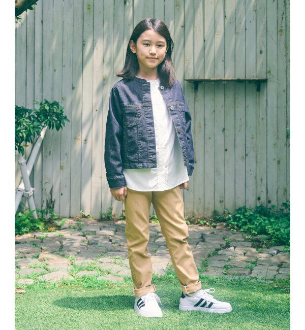 ikka kids「ＬＫメッシュデニムバンドカラーＪＫ」|その他|
