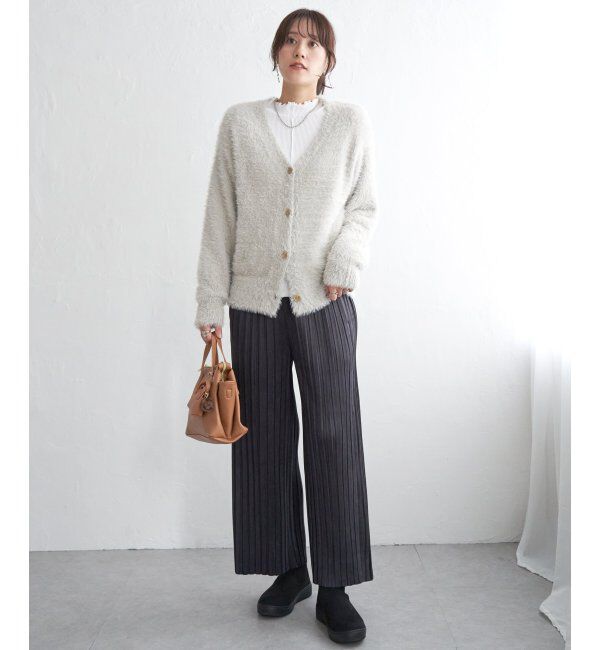ikka「フェザーVネックカーディガン」|その他|