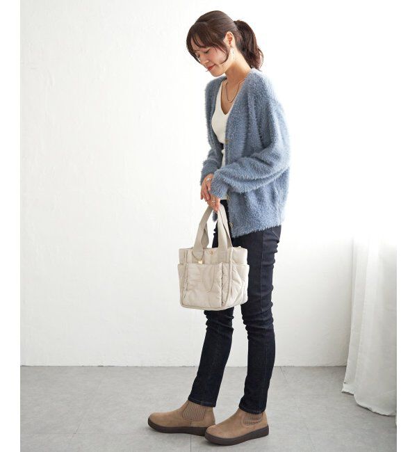 ikka「フェザーVネックカーディガン」|その他|