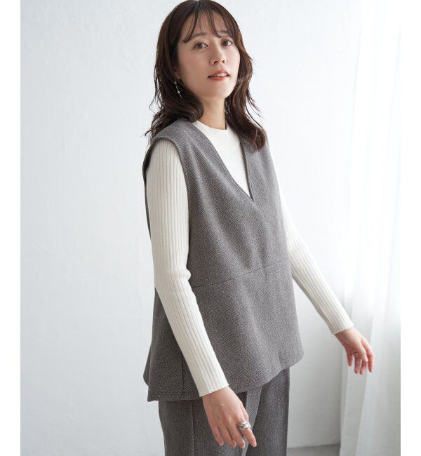 IKKA LOUNGE「【2点セット】GOKU楽ペプラムジレセット」|ワンピース|