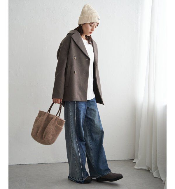 ikka「ウールライクストレッチテーラーコート」|その他|