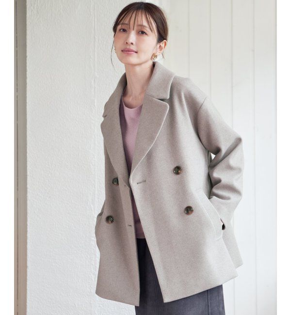 ikka「ウールライクストレッチテーラーコート」|その他|