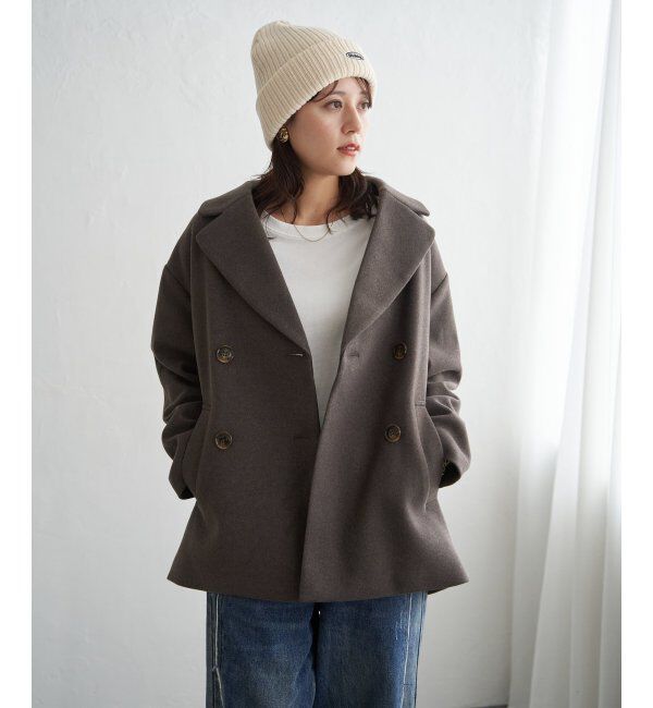 ikka「ウールライクストレッチテーラーコート」|その他|