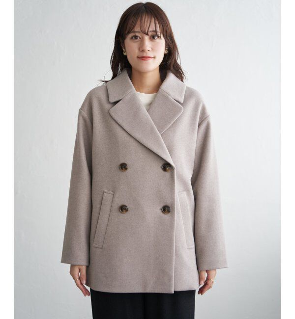 ikka「ウールライクストレッチテーラーコート」|その他|