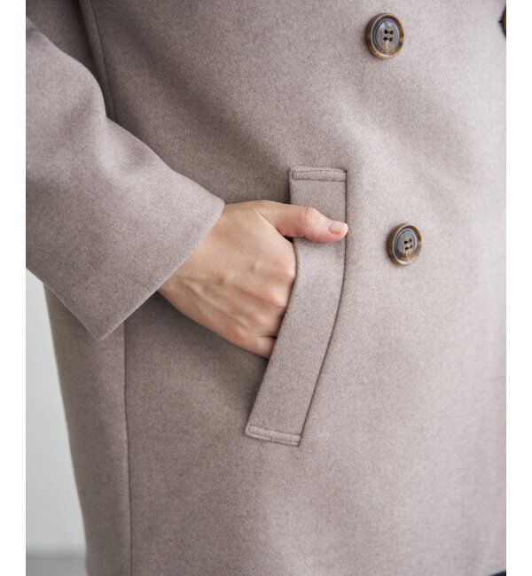 ikka「ウールライクストレッチテーラーコート」|その他|