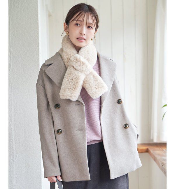 ikka「ウールライクストレッチテーラーコート」|その他|