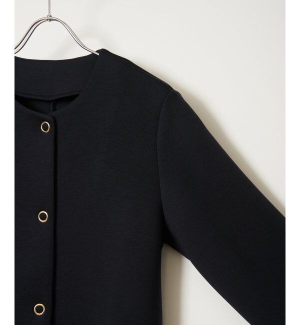 IKKA LOUNGE「ダンボールニットノーカラーコート」|その他|