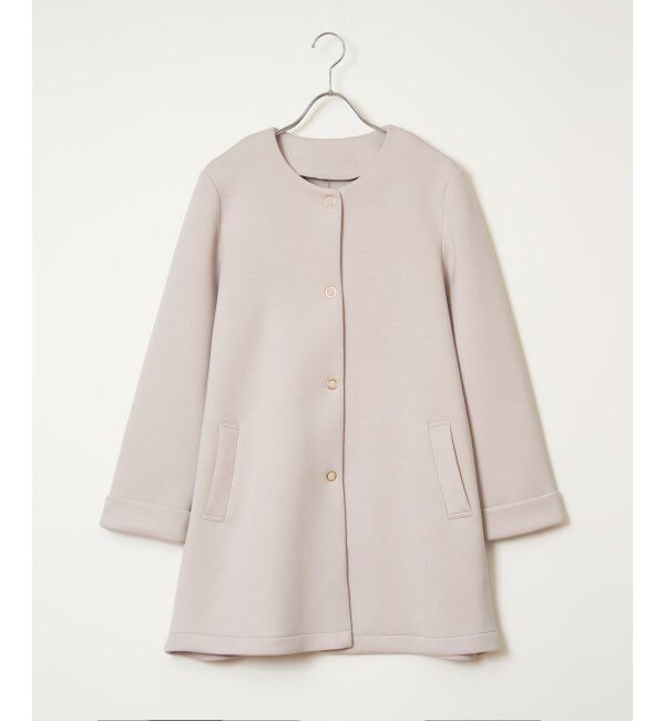 IKKA LOUNGE「ダンボールニットノーカラーコート」|その他|