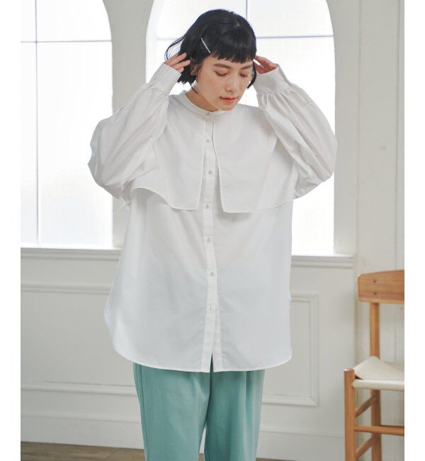 Lbc with Life「TCブロードケープブラウス」|シャツ・ブラウス|