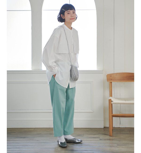 Lbc with Life「TCブロードケープブラウス」|シャツ・ブラウス|