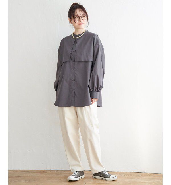 Lbc with Life「TCブロードケープブラウス」|シャツ・ブラウス|