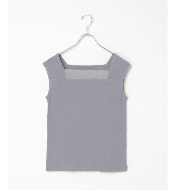 Lbc with Life「スクエアネックシアーレイヤードタンクトップ」|キャミソール|