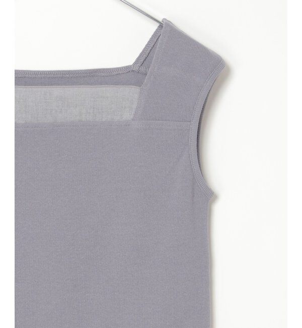 Lbc with Life「スクエアネックシアーレイヤードタンクトップ」|キャミソール|