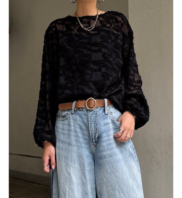 Lbc with Life「シアージャカードブラウス」|シャツ・ブラウス|