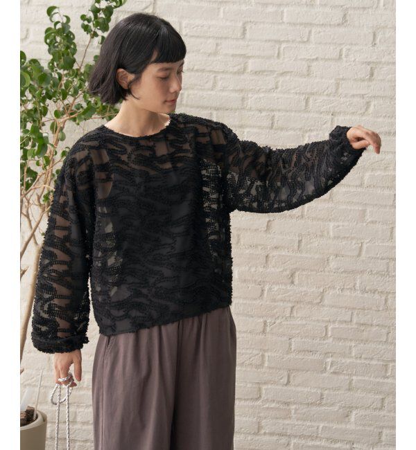 Lbc with Life「シアージャカードブラウス」|シャツ・ブラウス|