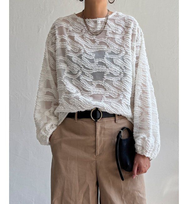 Lbc with Life「シアージャカードブラウス」|シャツ・ブラウス|