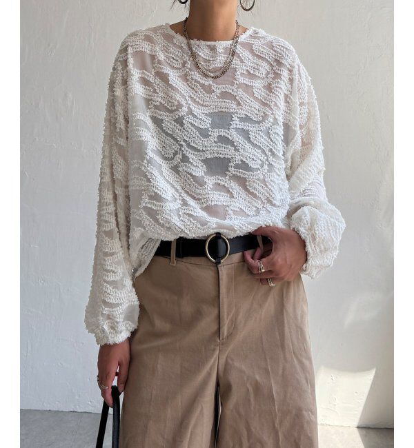 Lbc with Life「シアージャカードブラウス」|シャツ・ブラウス|