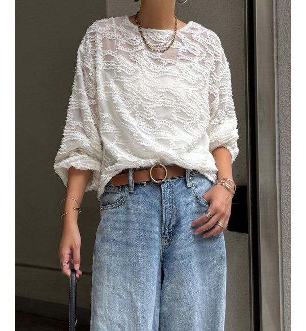 Lbc with Life「シアージャカードブラウス」|シャツ・ブラウス|