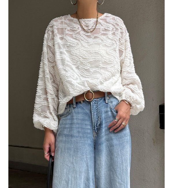 Lbc with Life「シアージャカードブラウス」|シャツ・ブラウス|