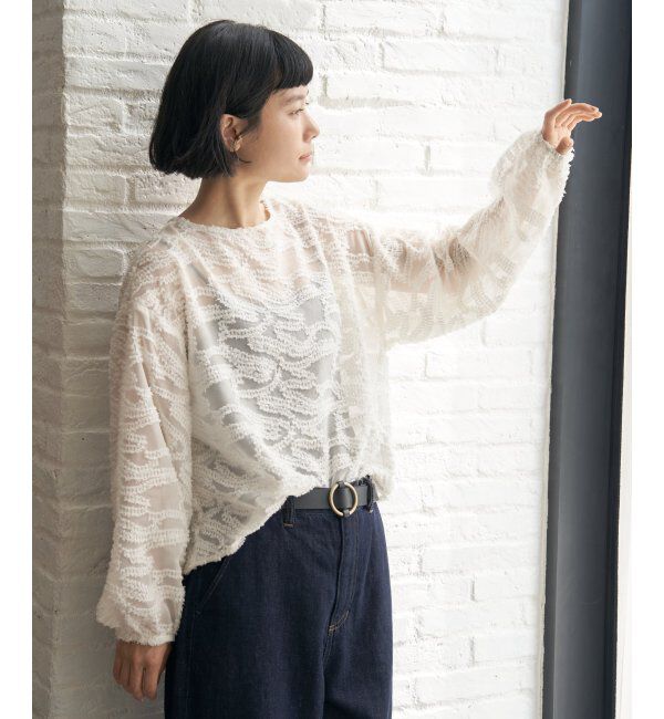 Lbc with Life「シアージャカードブラウス」|シャツ・ブラウス|