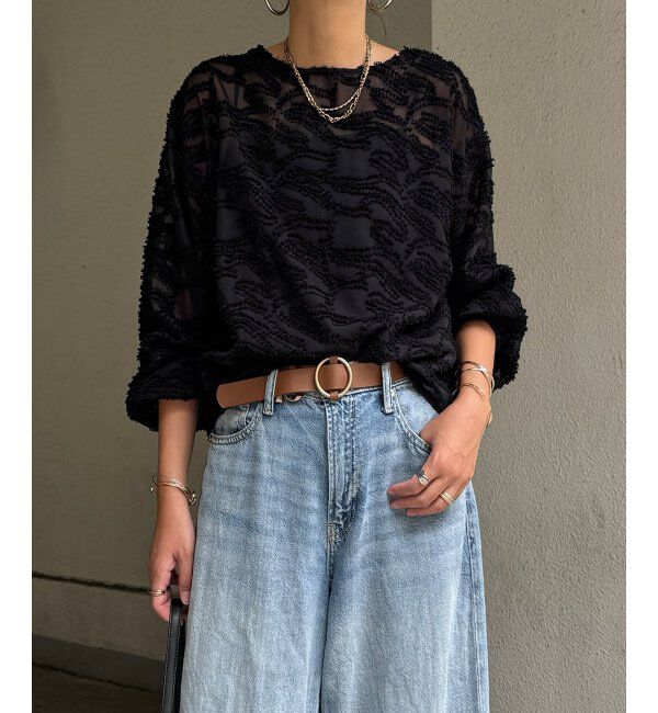 Lbc with Life「シアージャカードブラウス」|シャツ・ブラウス|