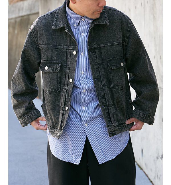 VENCE share style「デニムGジャン」|ブルゾン・スタジャン|