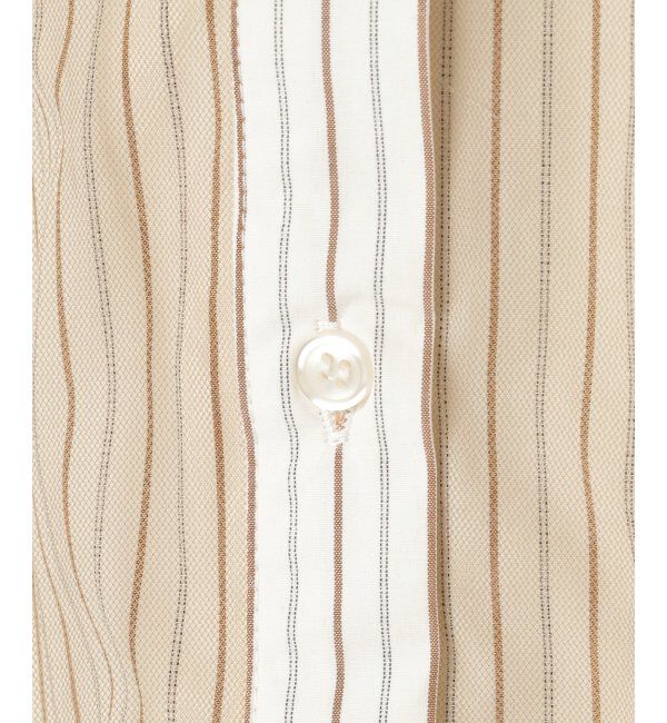 VENCE share style「ストライプチュールカブセSSシャツ」|シャツ・ブラウス|