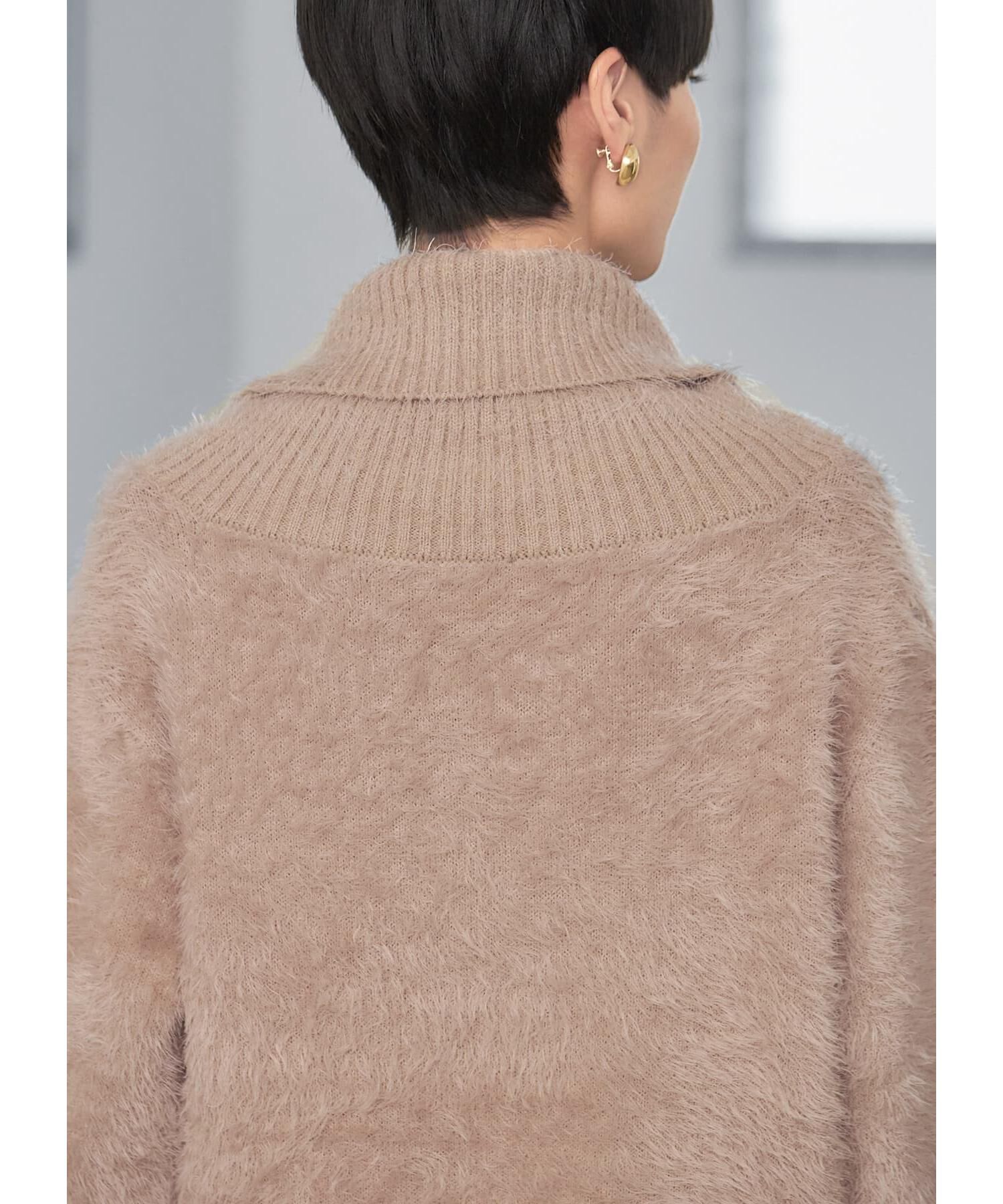 STYLE DELI「ふわふわシャギーオフタートルニット」|ニット・セーター|