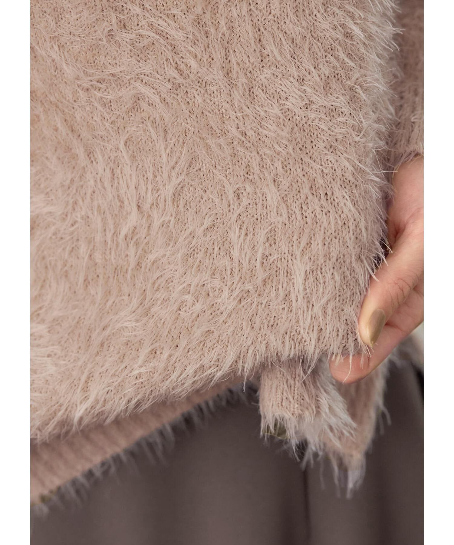 STYLE DELI「ふわふわシャギーオフタートルニット」|ニット・セーター|