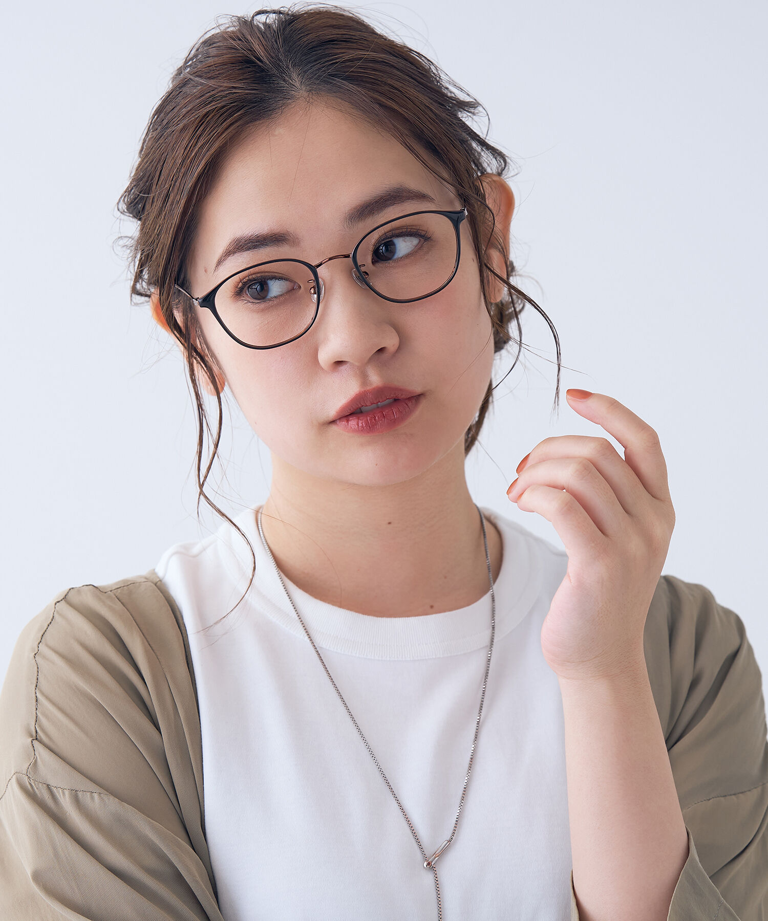  「ウェリントン型 メガネ｜インテリジェンスな雰囲気漂うフレーム/ClassicMetal レンズ交換券付き」|メガネ|ブラック