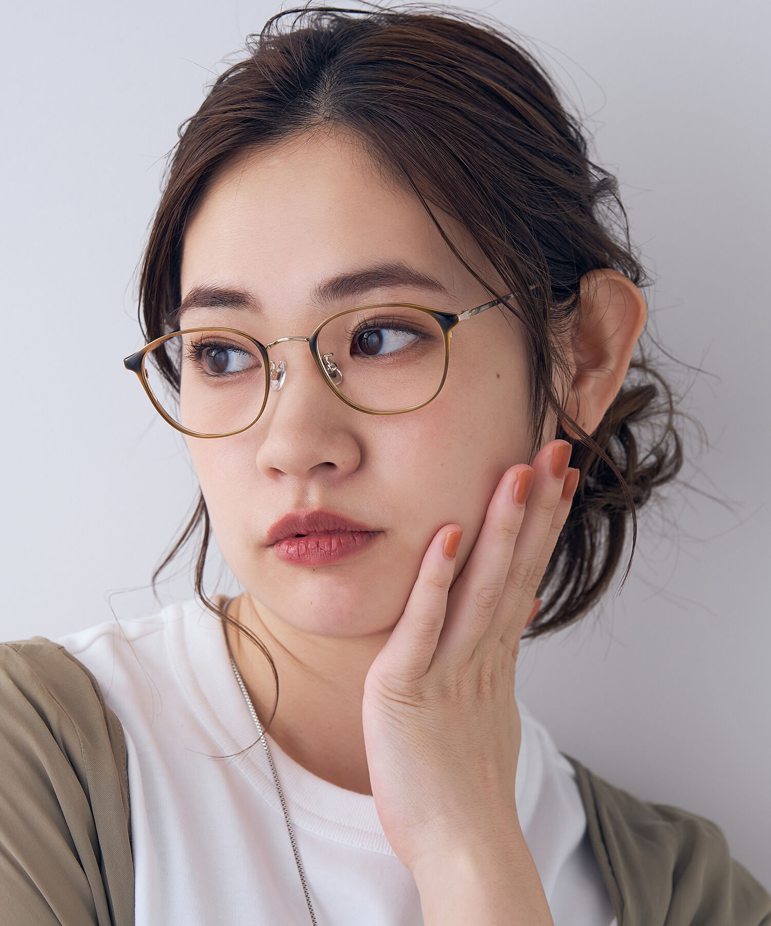  「ウェリントン型 メガネ｜インテリジェンスな雰囲気漂うフレーム/ClassicMetal レンズ交換券付き」|メガネ|グリーン