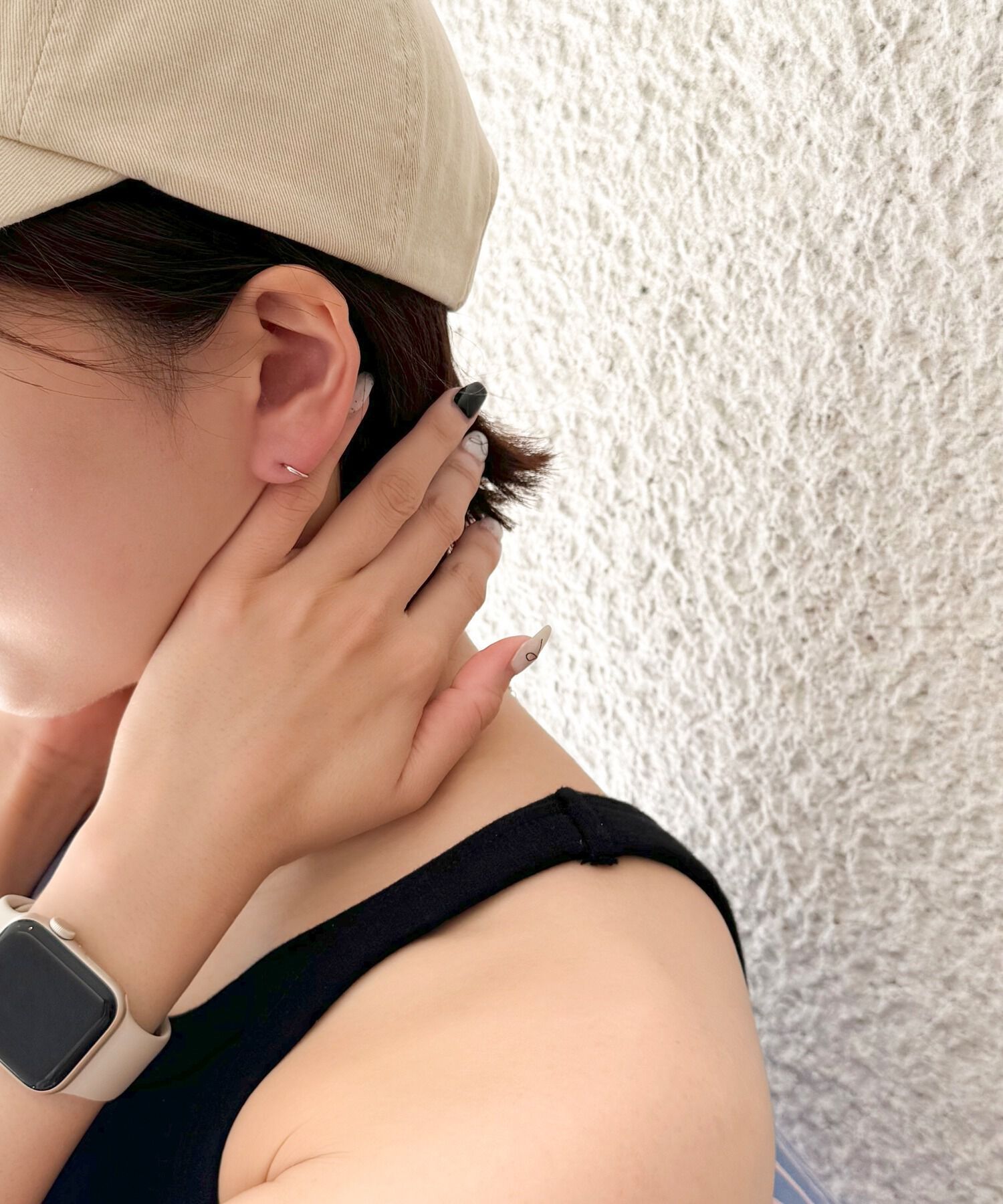 Phoebe「【金属アレルギー対応】ミニフープピアス(片耳)/サージカルステンレス シルバー」|ピアス|